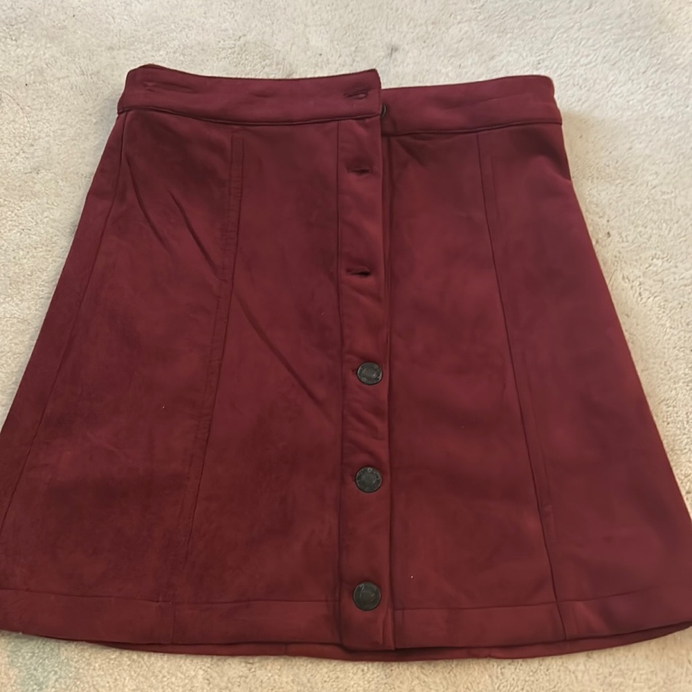 Burgundy skirt